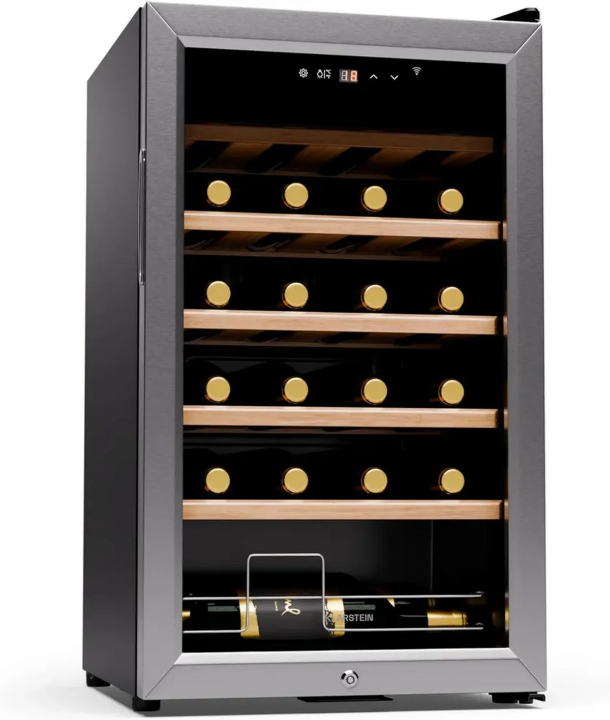 Cantinetta Vino Smart KLARSTEIN Shiraz Premium 24 Bottiglie - Temperatura Regolabile con LED e WiFi