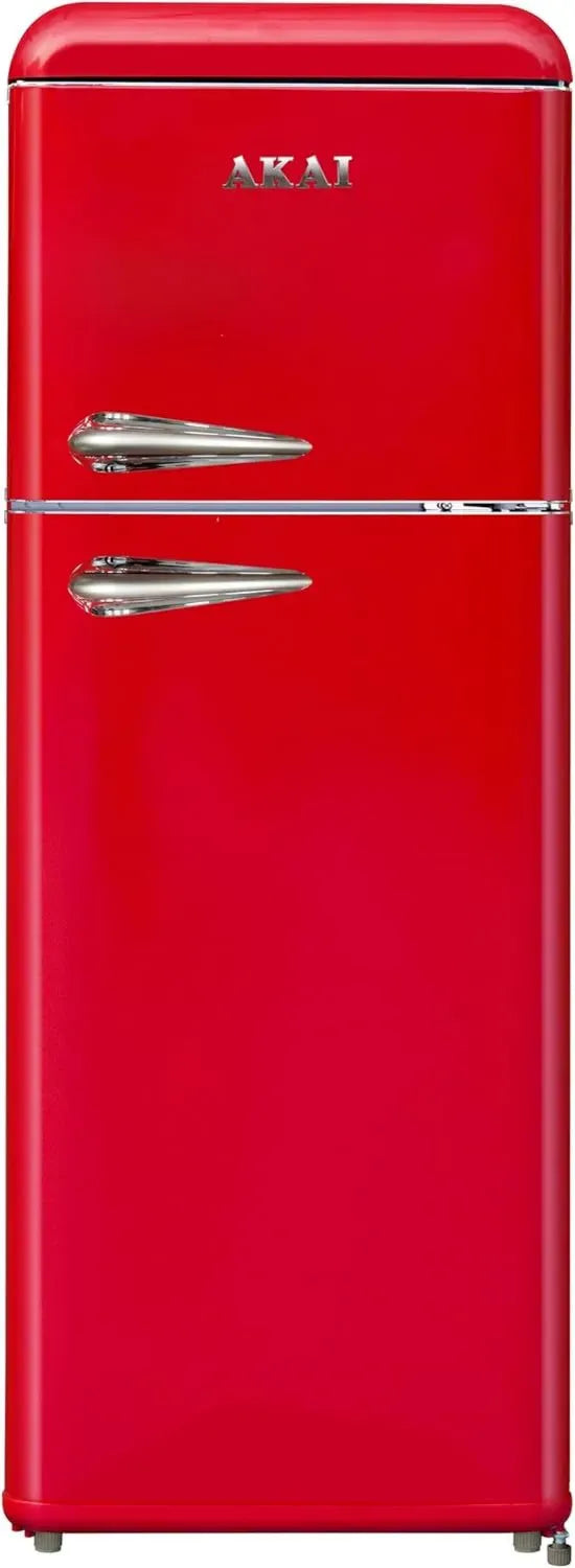 Frigorifero Doppia Porta Retrò Anni '50 Rosso Akai 147x55 cm Classe E