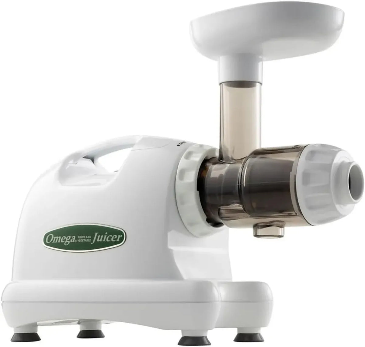 Omega 8224 Estrattore di Succo Bianco, Compatto e Efficiente