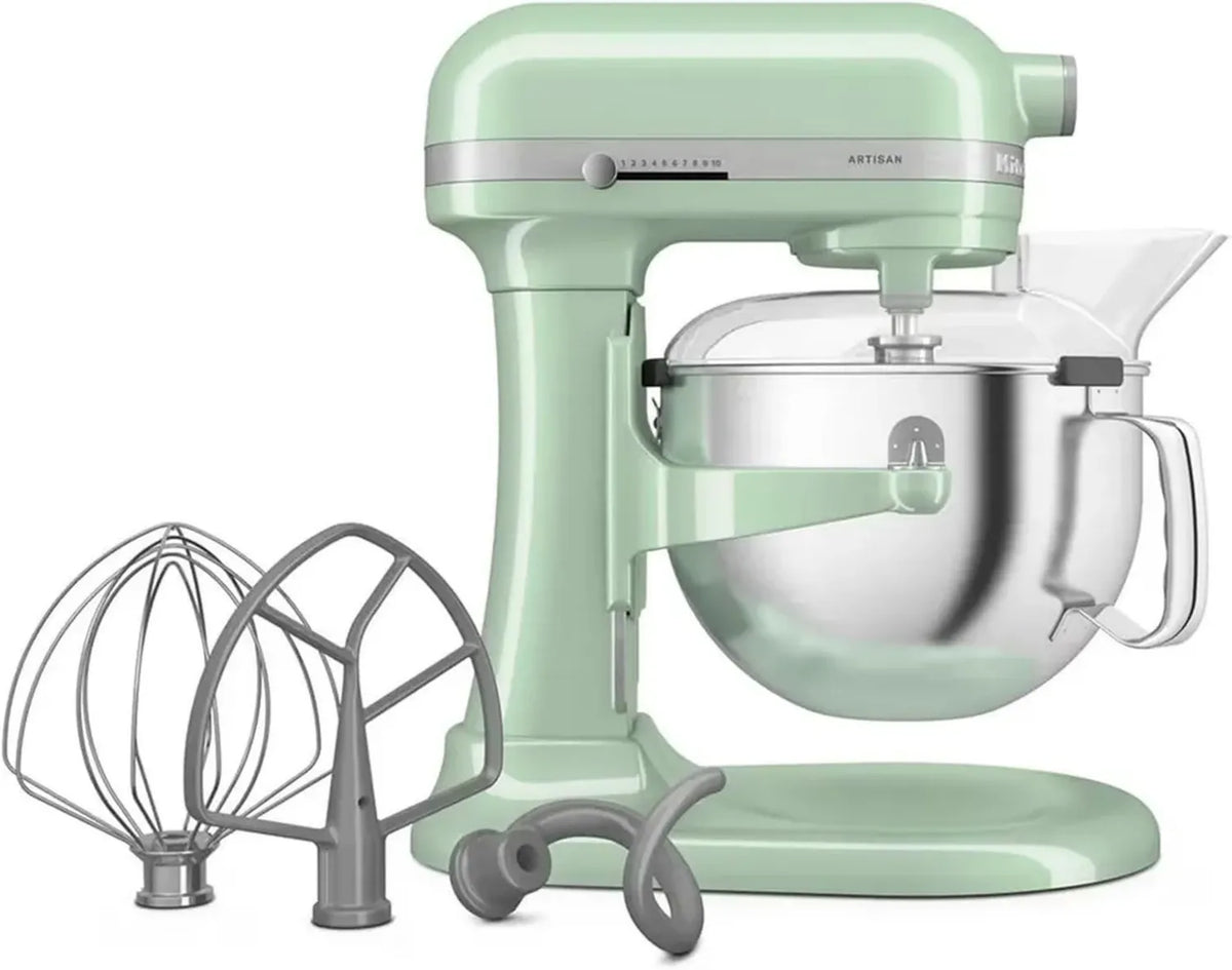 Impastatrice KitchenAid Artisan 5KSM60SPX con Sollevatore Ciotola, 11 Velocità e Avvio Morbido