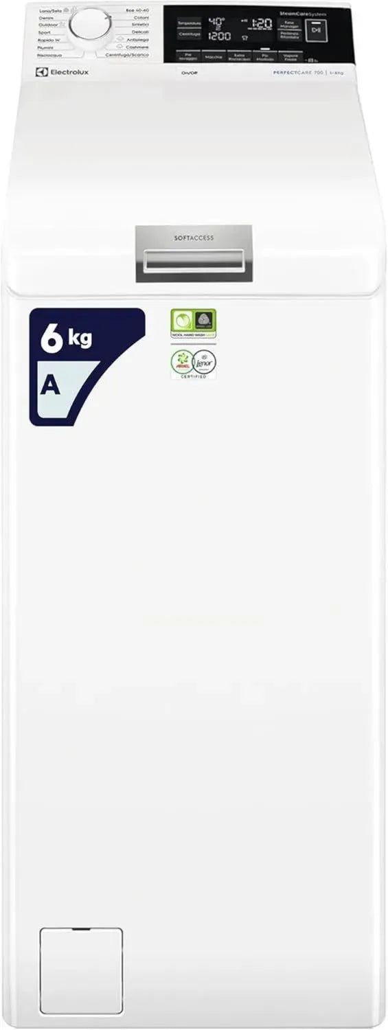 Electrolux Lavatrice a Carica dall'Alto 6 kg Classe A con SteamCare e SensiCare