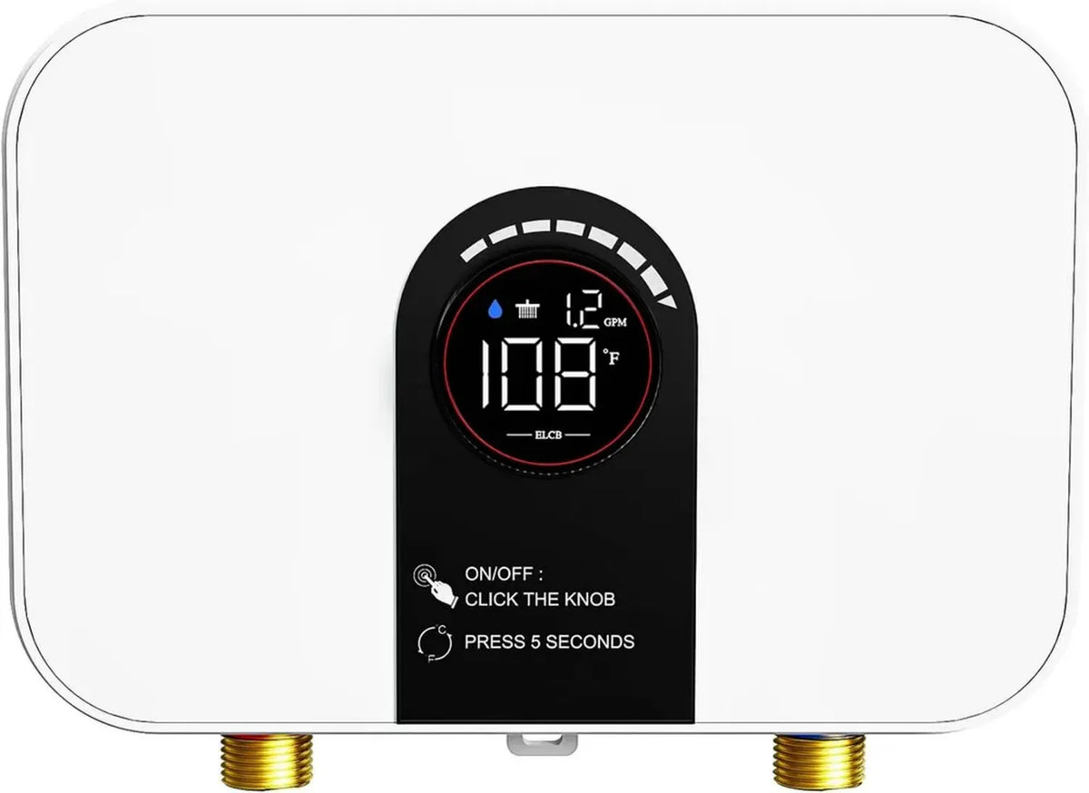 Scaldabagno istantaneo 240V 6,5kW con display LED e funzione memoria