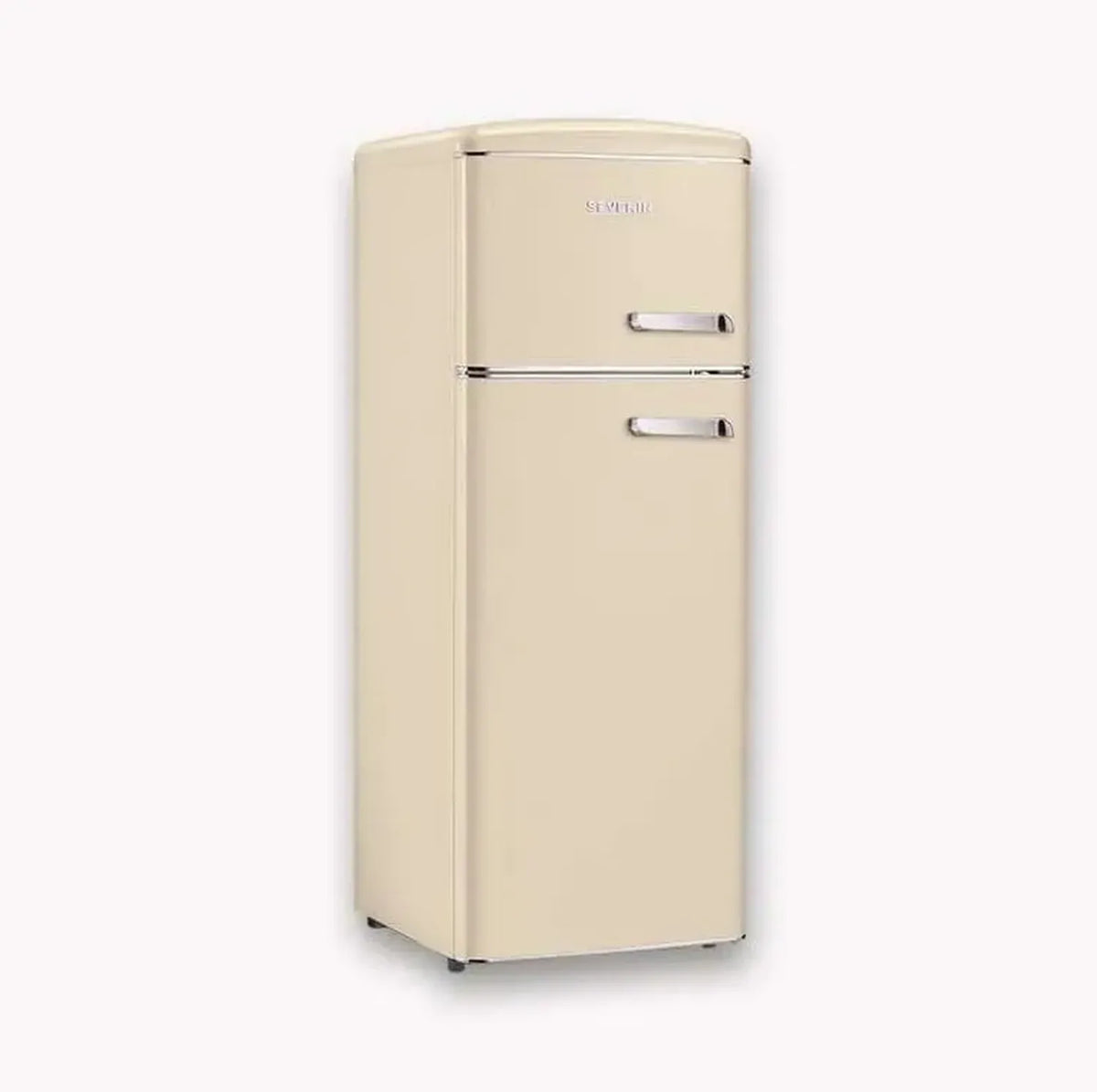 Frigorifero Retrò Doppia Porta Severin RKG 8903, 206L, Crema, Apertura Sinistra