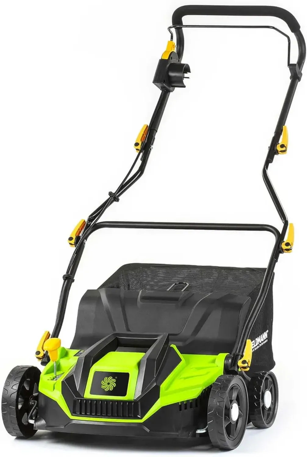 Aeratore e Rastrello Elettrico 2 in 1, 1300W, 32cm, Contenitore 40L, Manico Regolabile