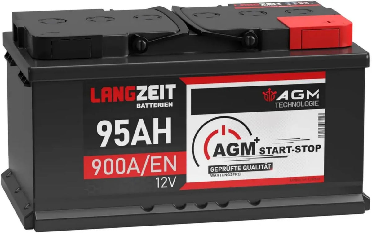 Batteria Auto 95Ah 12V AGM Avviamento e Stop 900/EN