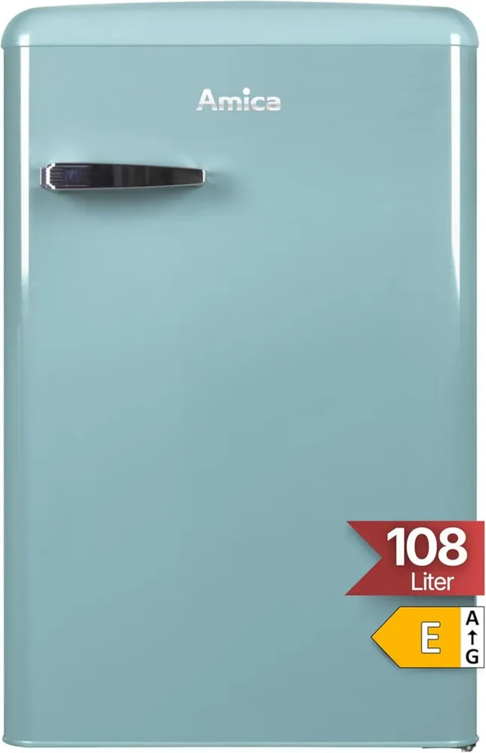 Frigorifero Retrò Amica KS 15612 T con Congelatore, 88x55x62 cm