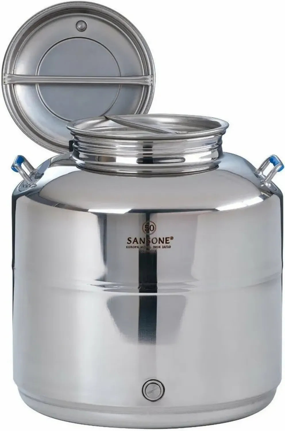 Bidone in Acciaio Inossidabile AISI 304 da 30L per Olio, SANSONE
