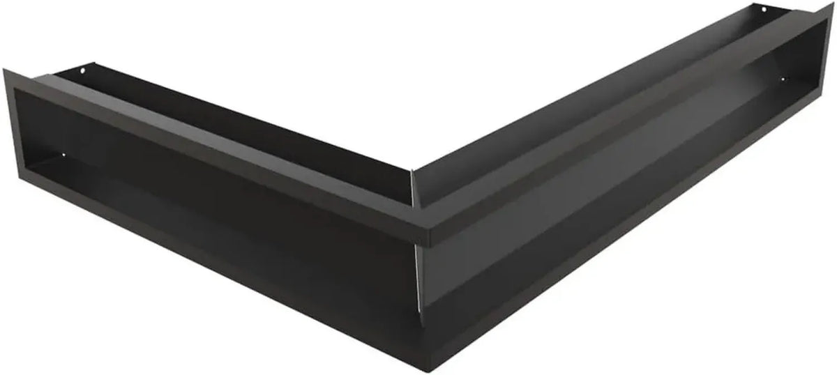 Griglia di Ventilazione Angolare Nera 547x766x120mm per Caminetti