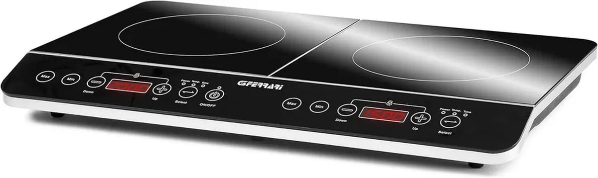G3 Ferrari G10047 Doppia Piastra Induzione 3500W, Display Digitale, Controlli Soft-Touch