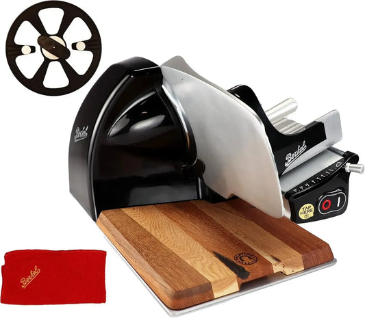 Berkel Affettatrice Home Line 200 Plus Nero - Tagliacoltelli Professionale con Tagliere Artigianale
