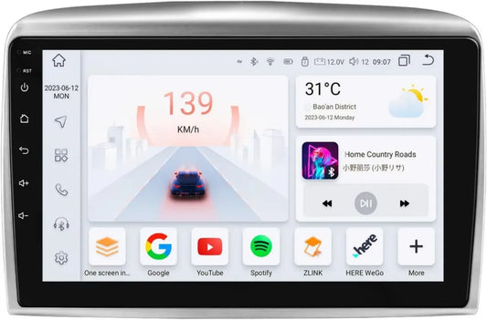 Sistema multimediale Android 13 per Lancia Ypsilon 2006-2011 con Carplay e Android Auto senza fili, 8-Core, 4G+32G, display QLED, WiFi e Bluetooth 5.0
