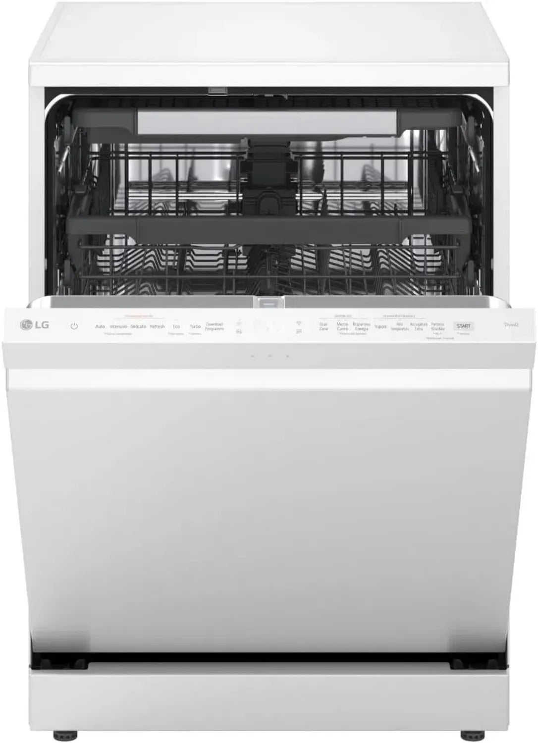 LG Lavastoviglie a Vapore TrueSteam, 14 Coperti, QuadWash, Classe A, Wi-Fi, Bianco