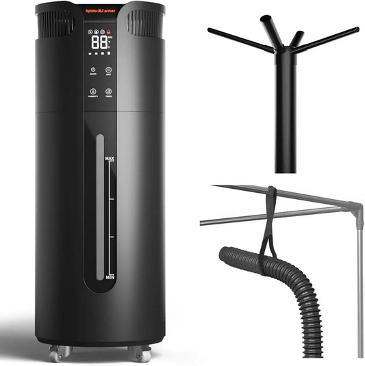 Umidificatore Spider Farmer 16L con Timer e 4 Tubazioni, Livelli di Nebbia Regolabili, Ideale per Coltivazione Indoor e Serre