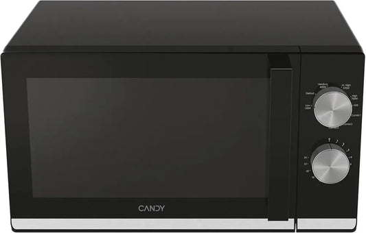 Candy Microonde con Grill, 20L, 700W, 6 Livelli, Scongelamento, Timer, App hOn, Nero