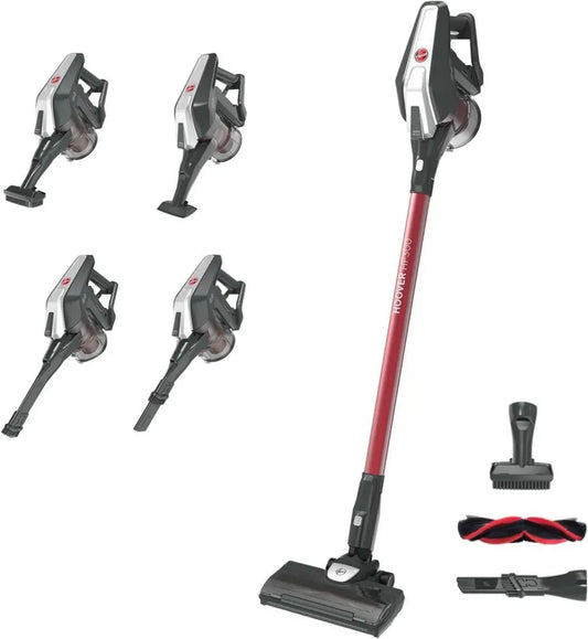 Hoover HF322TP Aspirapolvere Ciclonico Senza Fili, 240W, Contenitore 0,7L, Fino a 40 min, Spazzola Antigroviglio, Mini Turbo, Colore Blu
