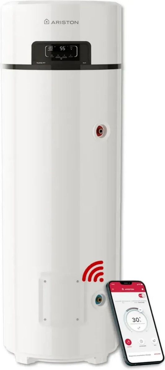 Ariston NUOS FIT WIFI 250L - Scaldacqua Termodinamico A+ con Risparmio Energetico - Compatibile con Fotovoltaico - Serbatoio Rivestito in Titanio