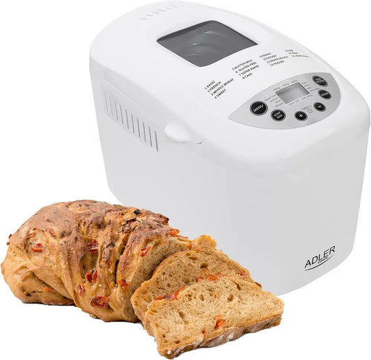 Adler Macchina per Pane AD 6019, Capacità Variabile, Silenziosa, Multicolore
