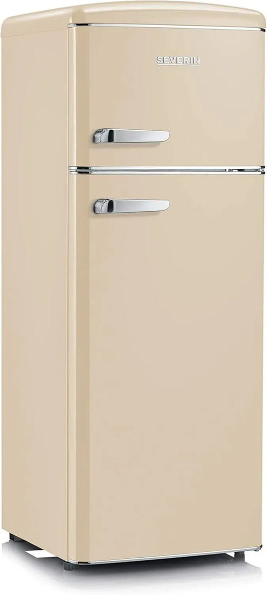 Frigorifero Combinato Severin RKG 8933, Crema, 208 L, Classe Energetica A++, Libera Installazione