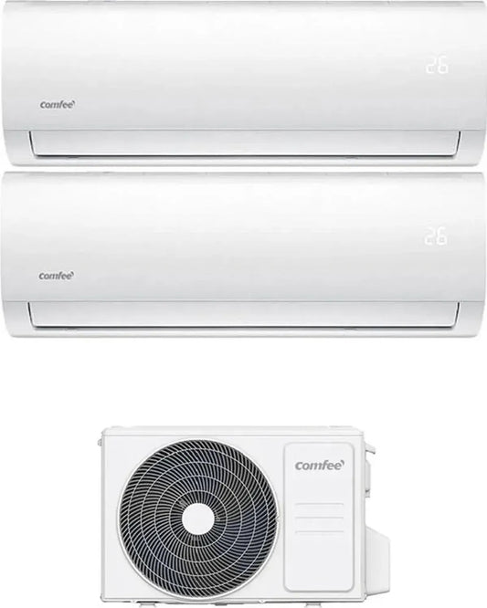 Climatizzatore Dual Split 9000 + 12000 Btu, Pompa di Calore, Classe A++ A+