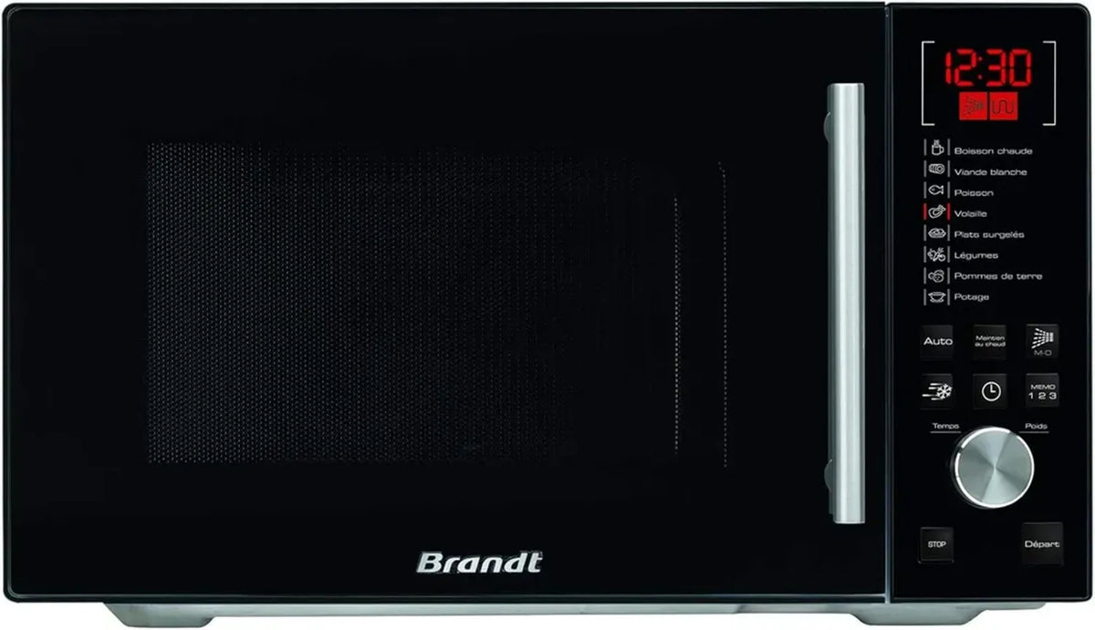 Forno a Microonde Brandt 26L 900W Nero con Piano di Lavoro