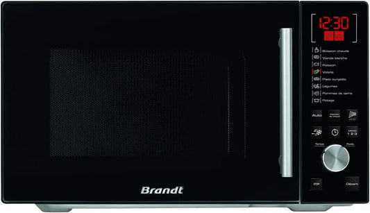 Forno a Microonde Brandt 26L 900W Nero con Piano di Lavoro