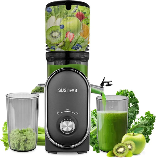 Estrattore di Succo SUSTEAS a Freddo con Ampia Apertura da 13,5 cm, 300W per Frutta e Verdura Intera