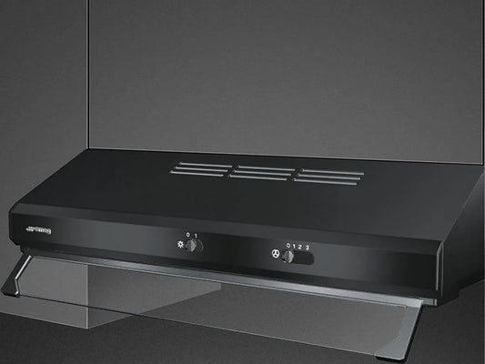 Smeg KSEC61NE3 - Cappa da incasso da 60 cm, colore nero, classe energetica C