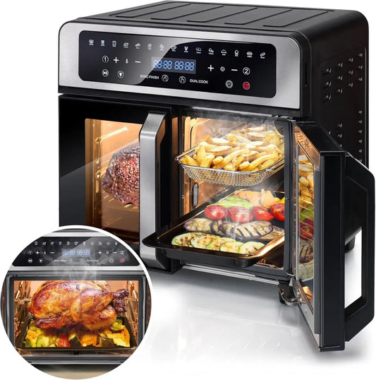 Forno Friggitrice ad Aria DUAL CHEF EVOLUTION con Zone Indipendenti, Capacità XL, Cucina Sana e Veloce