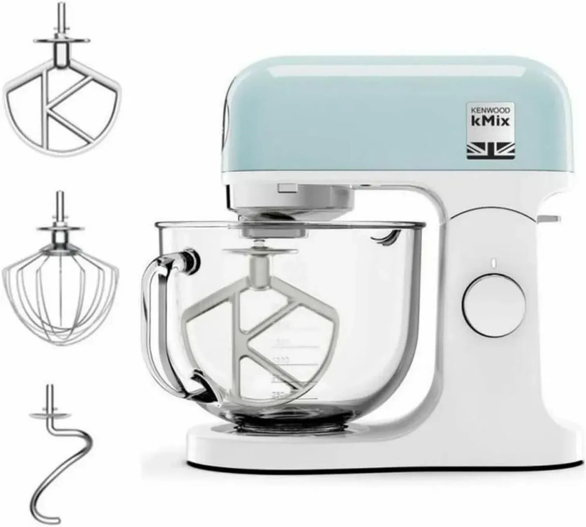Kenwood kMix Robot da Cucina 5L con Ciotola in Vetro e Frusta in Acciaio