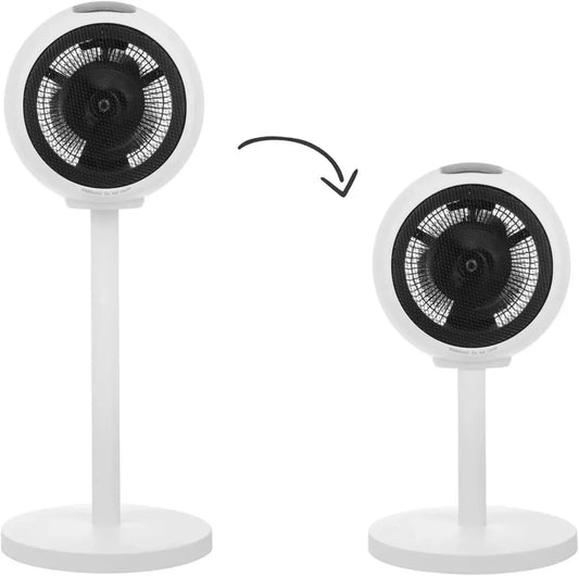 Termoventilatore Digitale 2 in 1 con Lampada, Colore Bianco