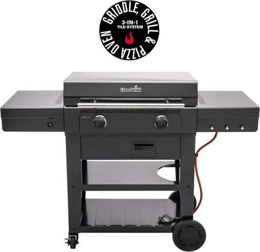 Piastra a Gas Char-Broil Versa-Tile - Barbecue 30 mbar per Grigliare e Cuocere
