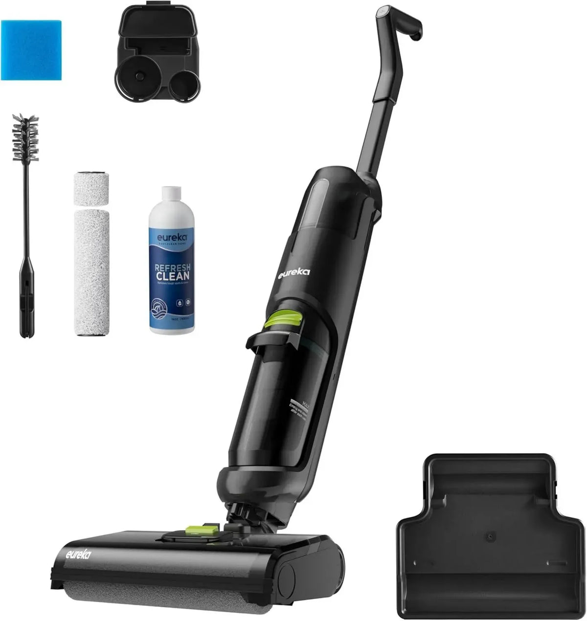 Eureka NEW400 Aspirapolvere Lavapavimenti Intelligente Senza Fili, Design Leggero con Spazzola Autopulente per Piastrelle e Legno