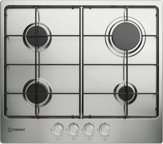 Indesit Piano Cottura a Gas 58 cm in Acciaio Inox
