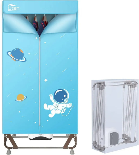 Asciugatrice Elettrica Portatile Uten, 1500W, Design Pieghevole da 170 cm