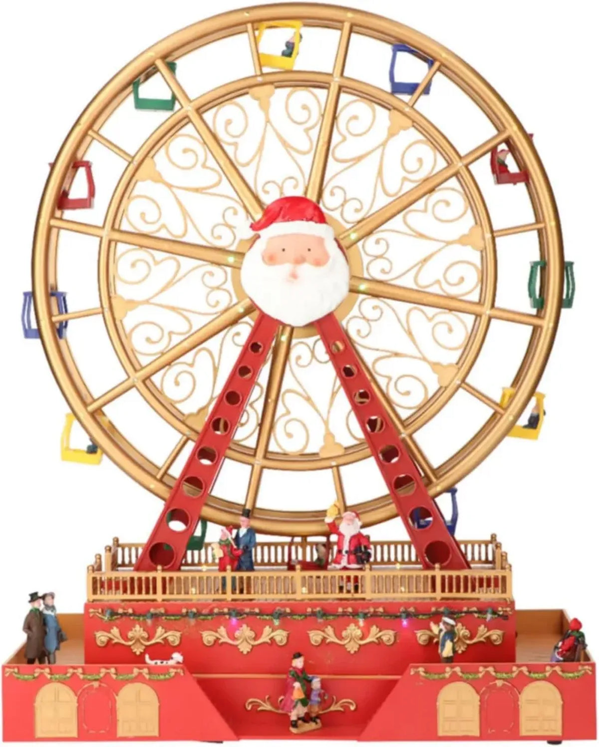 Ruota Panoramica Giocattolo con LED e Suoni, Grandezza 38x17x49 cm