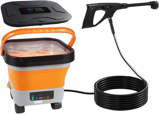 Idropulitrice Portatile Senza Fili 620 PSI con Serbatoio 3,5L, Ugello 6 in 1, Tubo 16,4m e Batteria 20000mAh