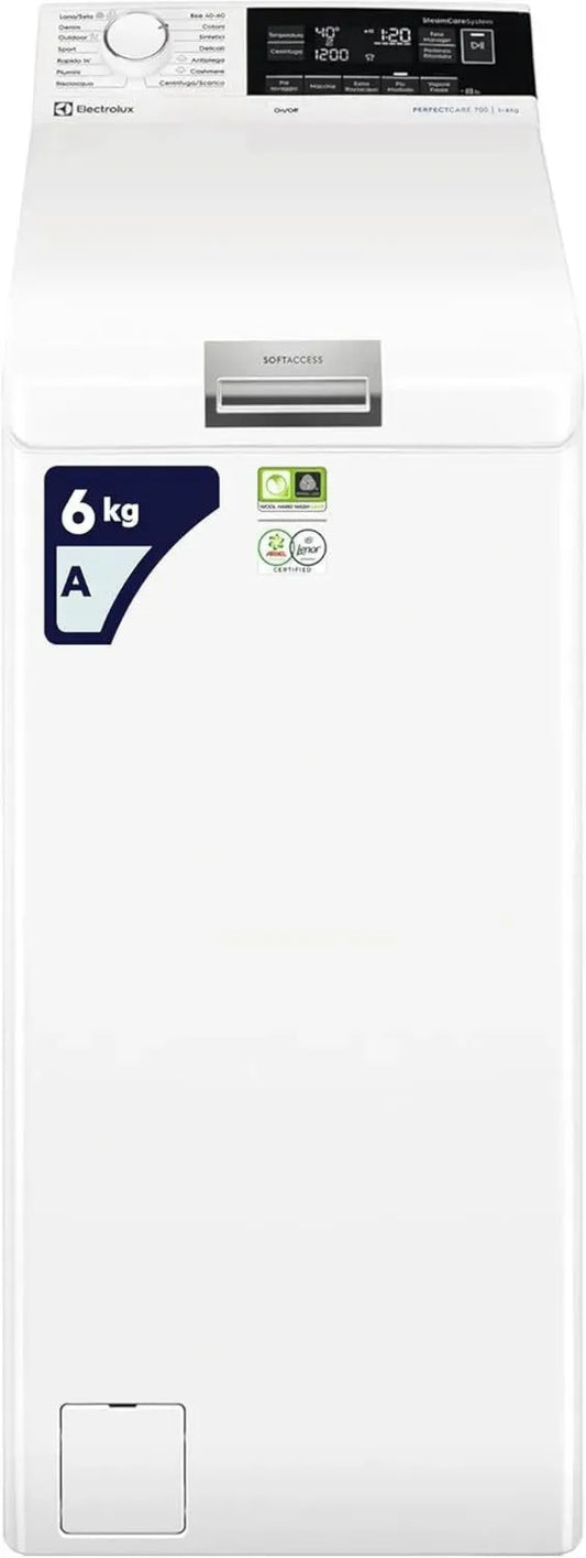 Electrolux Lavatrice a Carica dall'Alto 6 kg Classe A con SteamCare e SensiCare