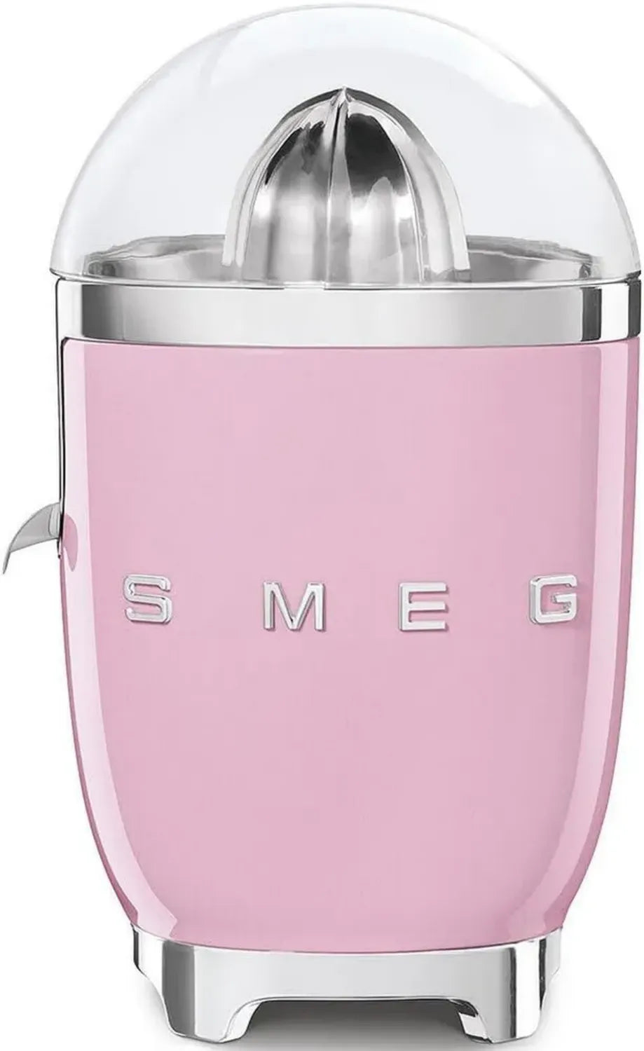 Smeg Spremiagrumi Elettrico con Design Retrò, Beccuccio Antigoccia e Base Antiscivolo, 70W, Rosa