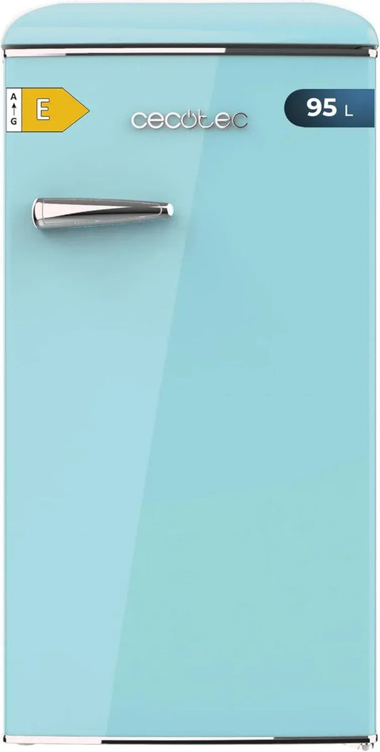 Cecotec Mini Frigo Vintage Blue 95L, Altezza 89.3cm, Classe Energetica E