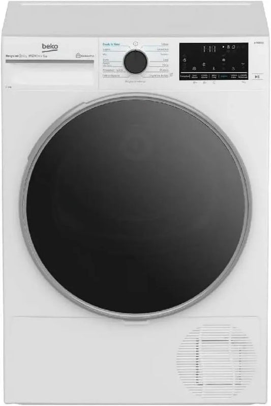 Asciugatrice Beko 9kg Classe A, Motore Inverter, Wi-Fi, Display XL, Bianco/Nero