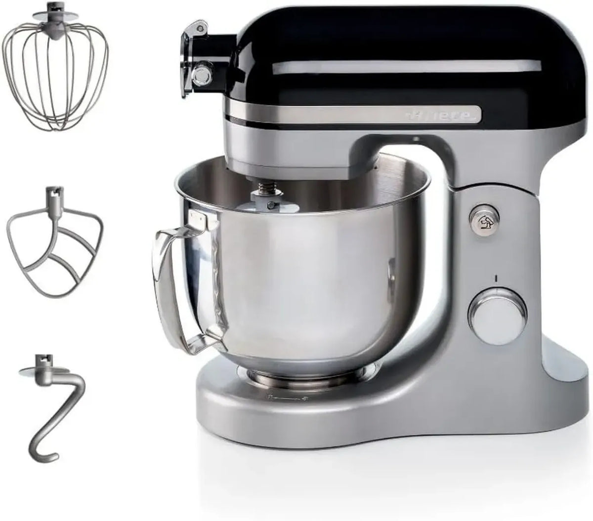 Ariete 1589 Robot da Cucina Professionale, 1600W, 11 Velocità, Ciotola 5.5L, Accessori Inclusi, Colore Nero