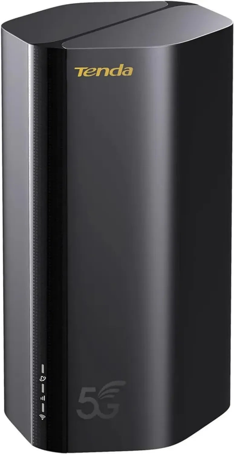 Router 5G con SIM Tenda 5G03, WiFi 6 AX1800, Dual Band, Velocità fino a 4.67Gbps, Easy Mesh, Plug & Play, 2 Porte Gigabit, Connessione fino a 100+ Dispositivi, WPA3, OFDMA, MU-MIMO