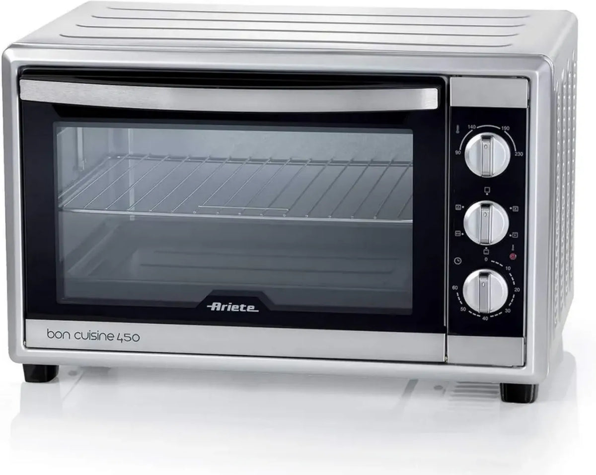 Ariete 986 Forno Elettrico Ventilato 45L, 1800W, con Girarrosto, Colore Argento