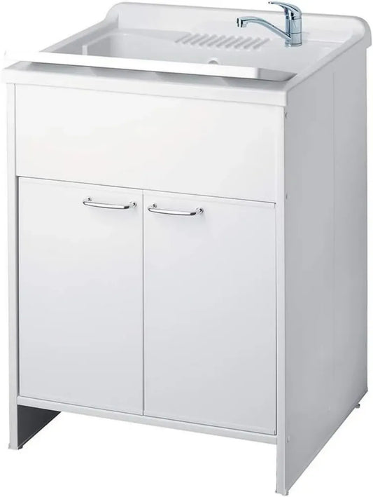 Lavatoio in PVC Negrari 60x60x85 cm, Bianco