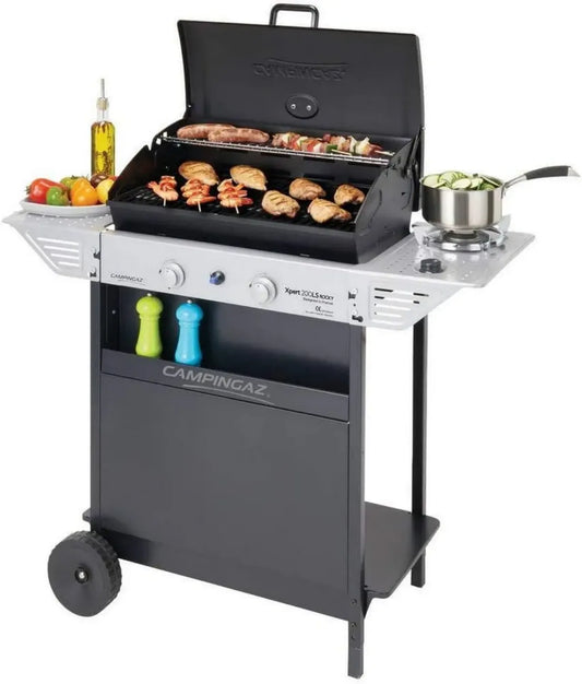 Campingaz Xpert 200 LS Barbecue a Gas con 2 Bruciatori, Grigio Antracite, 108x50x99 cm