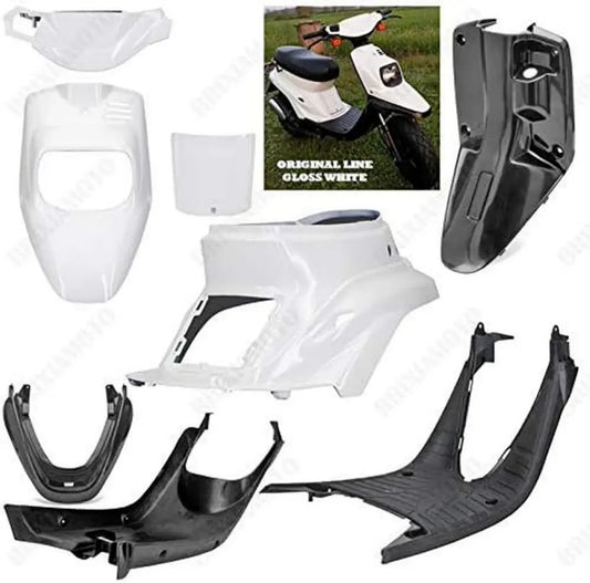 Kit Carrozzeria Lucida Bianca e Nera per Booster Spirit BW'S 1988-2003