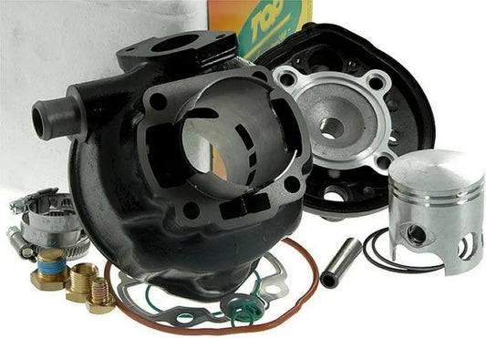 Gruppo Termico Top Trophy 70cc d.47 Minarelli Orizzontale H2O Spinotto 10mm Ghisa Nero