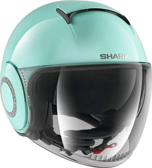 Casco da Moto SHARK NC per Uomo, Verde, Taglia S