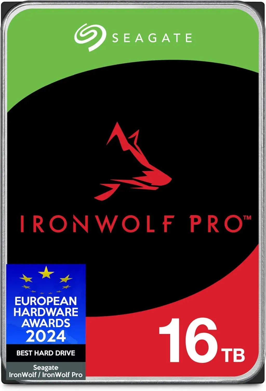 Seagate IronWolf Pro 16TB HDD NAS per Enterprise, 3.5'', SATA 6Gb/s, 7200 RPM, 256MB Cache, Servizio di Recupero Dati