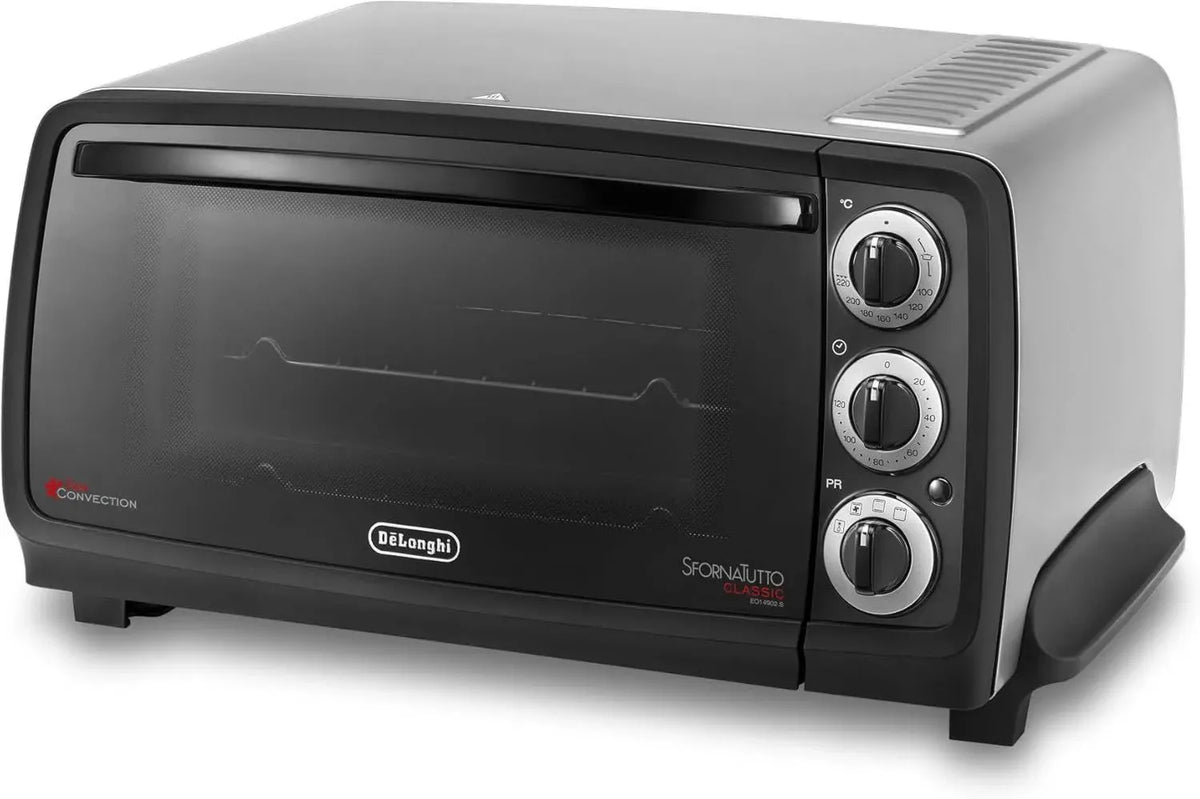 De'Longhi Forno Elettrico Sfornatutto 14L con Timer e Friggitrice ad Aria, Argento
